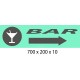 PANNEAU BAR DIRECTIONNEL - 700 X 200 X 10