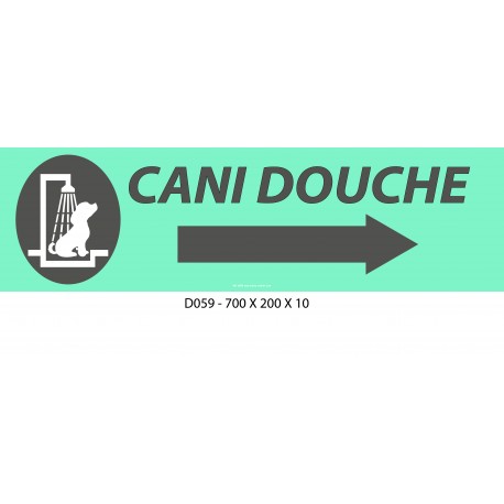 PANNEAU CANI DOUCHE DIRECTIONNEL - 700 X 200 X 10