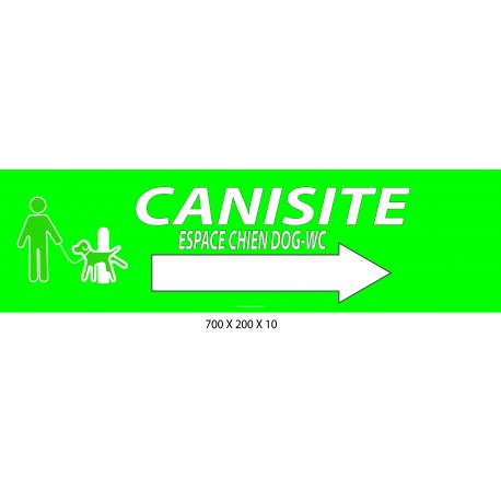 PANNEAU CANISITE DIRECTIONNEL - 700 X 200 X 10