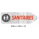 FLECHE SIGNAL SANITAIRES DIRECTIONNEL - 600 X 180 X 10