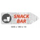 FLECHE SIGNAL SNACK-BAR DIRECTIONNEL - 600 X 180 X 10