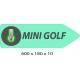 FLECHE SIGNAL MINI GOLF DIRECTIONNEL 600 X 180 X 10