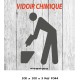 LOGO PORTE WC CHIMIQUE - 100 X 100 X 3