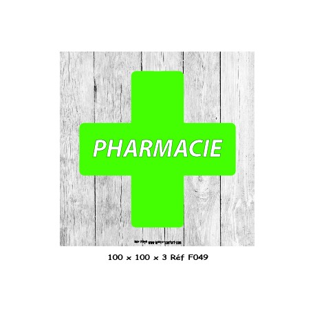 LOGO PORTE PHARMACIE - 100 X 100 X 3