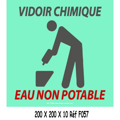 PANNEAU VIDOIR CHIMIQUE - 200 X 200 X 10