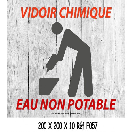 PANNEAU VIDOIR CHIMIQUE - 200 X 200 X 10