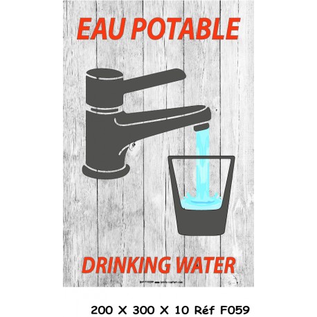 PANNEAU EAU POTABLE 2L- 200 X 300 X 10