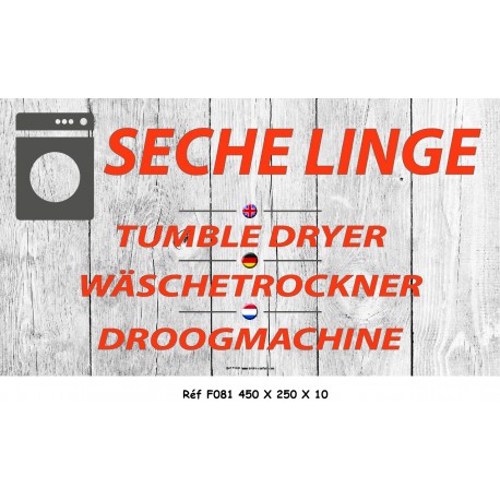 PANNEAU SECHE LINGE 4L - 450 X 250 X 10