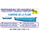 PROFONDEURS DES BASSINS PM - 100 X 500 X 10