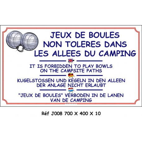 BOULES ALLÉES 4L - 700 X 400 X 10